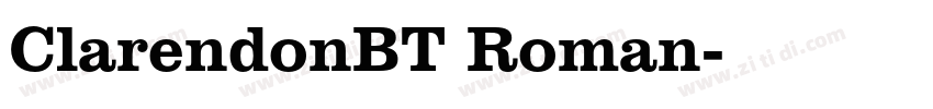 ClarendonBT Roman字体转换